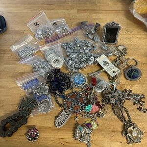 Mixed Lot of beads and charms for jewelry making